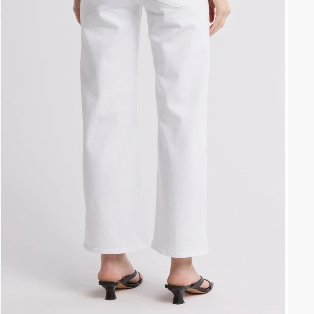 Hudson Rosalie White Wide Leg Jeans - Picture 2 of 6